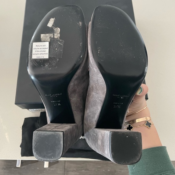 Saint Laurent Suede Gladiator Sandals - Picture 8 of 10